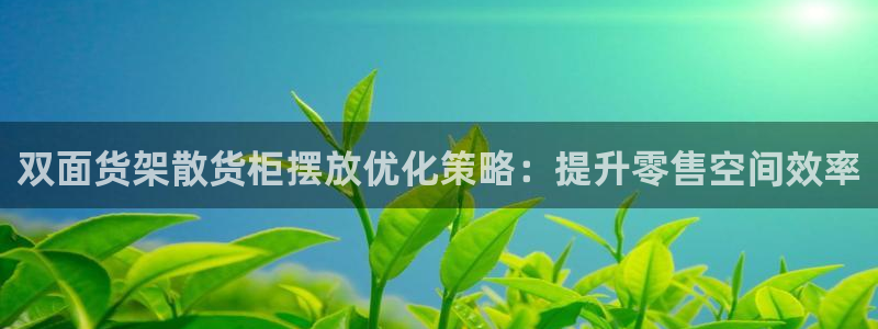 杏运登录：双面货架散货柜摆放优化策略：提